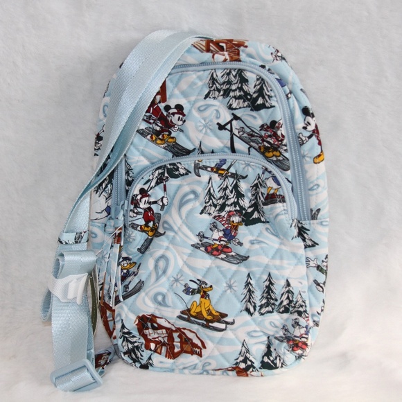 Vera Bradley Disney Lorman Sling Backpack Ski Weekend Mickey and Friends Goofy main image 4